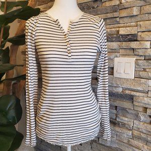 H&M Ribbed Henley Top